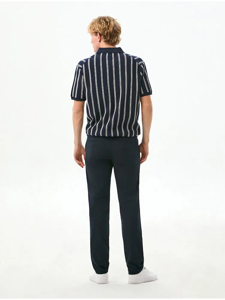 Брюки чинос из эластичного материала TOMMY HILFIGER, Dark Blue — фото 2