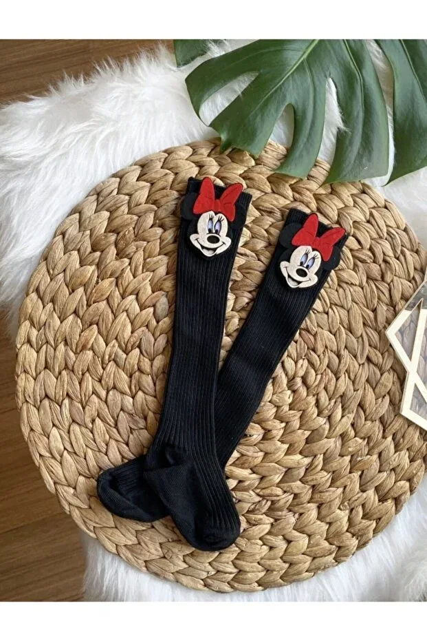 Детские носки для девочек с принтом Minnie Knee High Arden, Black
