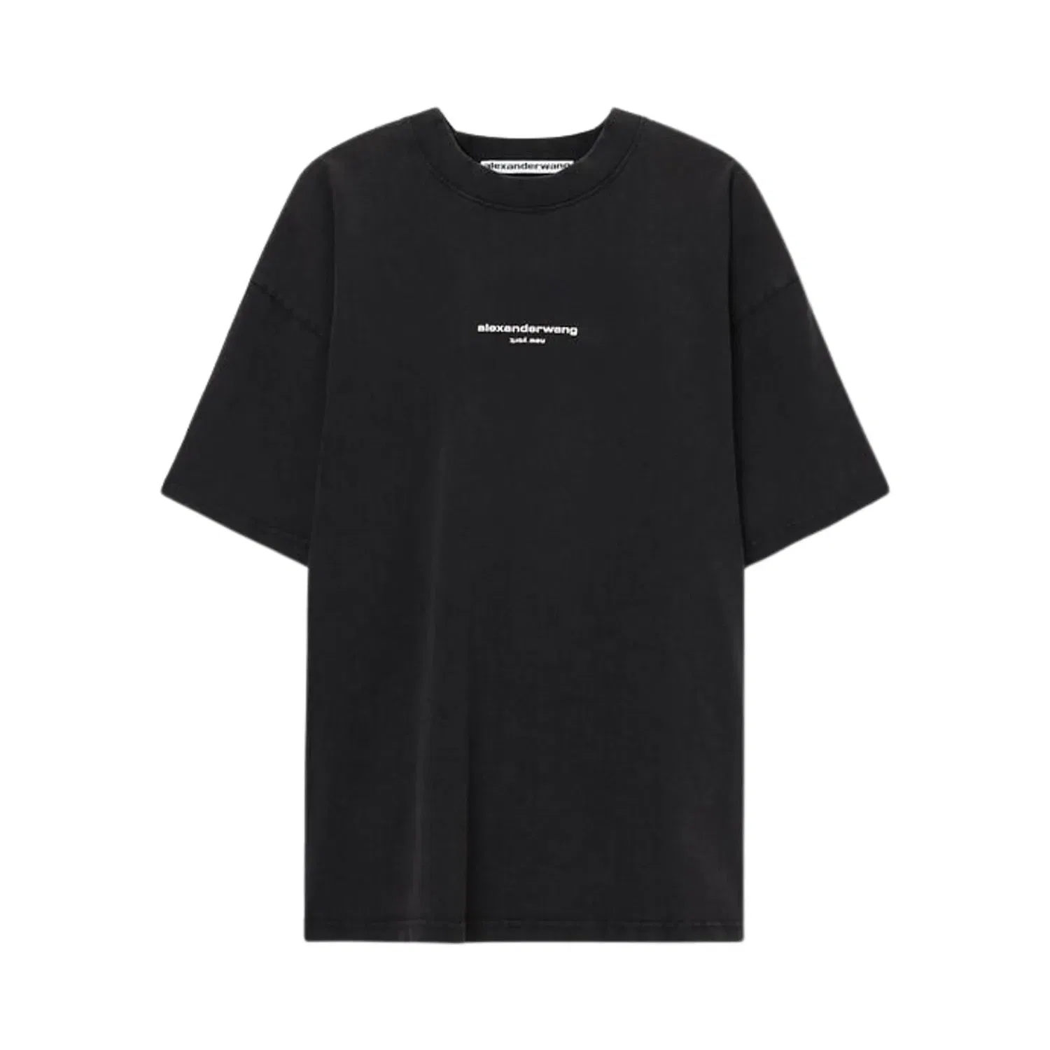 Футболка с коротким рукавом и логотипом Alexander Wang, черный