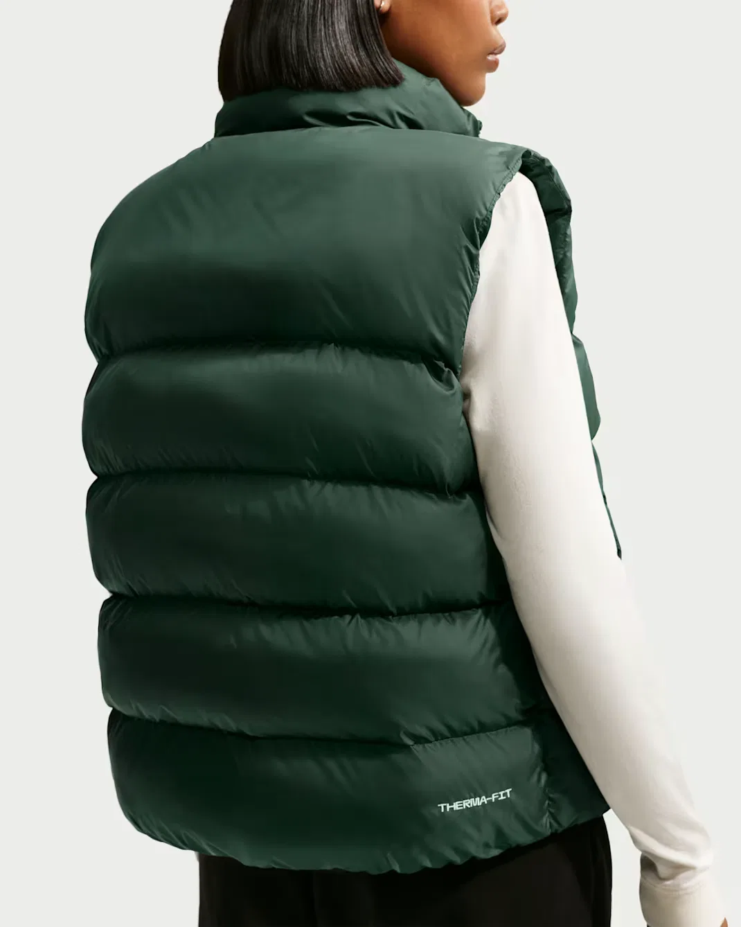 Женский терможилет Therma-FIT Nike Sportswear, Camo Green/Sail — фото 2
