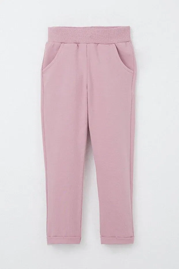 Детский спортивный комплект для девочек с принтом Basics Breeze, Light Gray Melange — фото 3