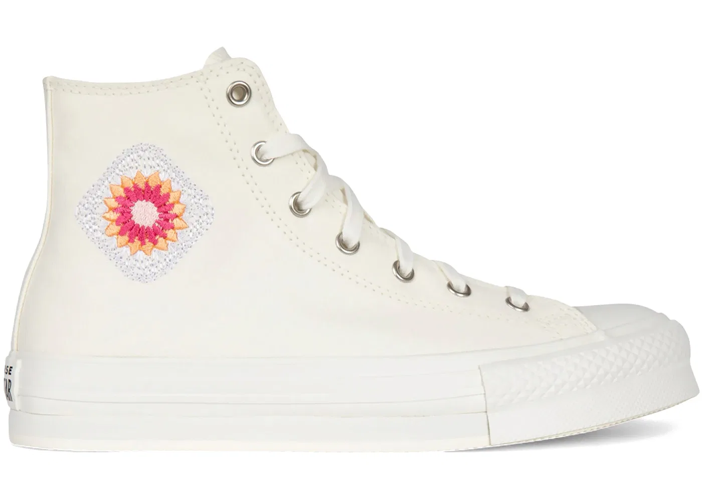 Детские кеды с высокой подошвой Converse Chuck Taylor All Star EVA Lift Hi, Egret/Vintage White