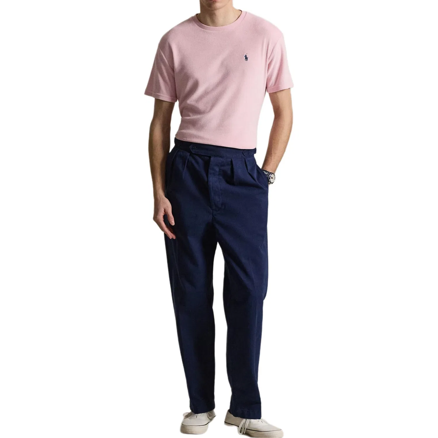 Мужская футболка с круглым вырезом с логотипом Polo Ralph Lauren, Garden Pink — фото 3