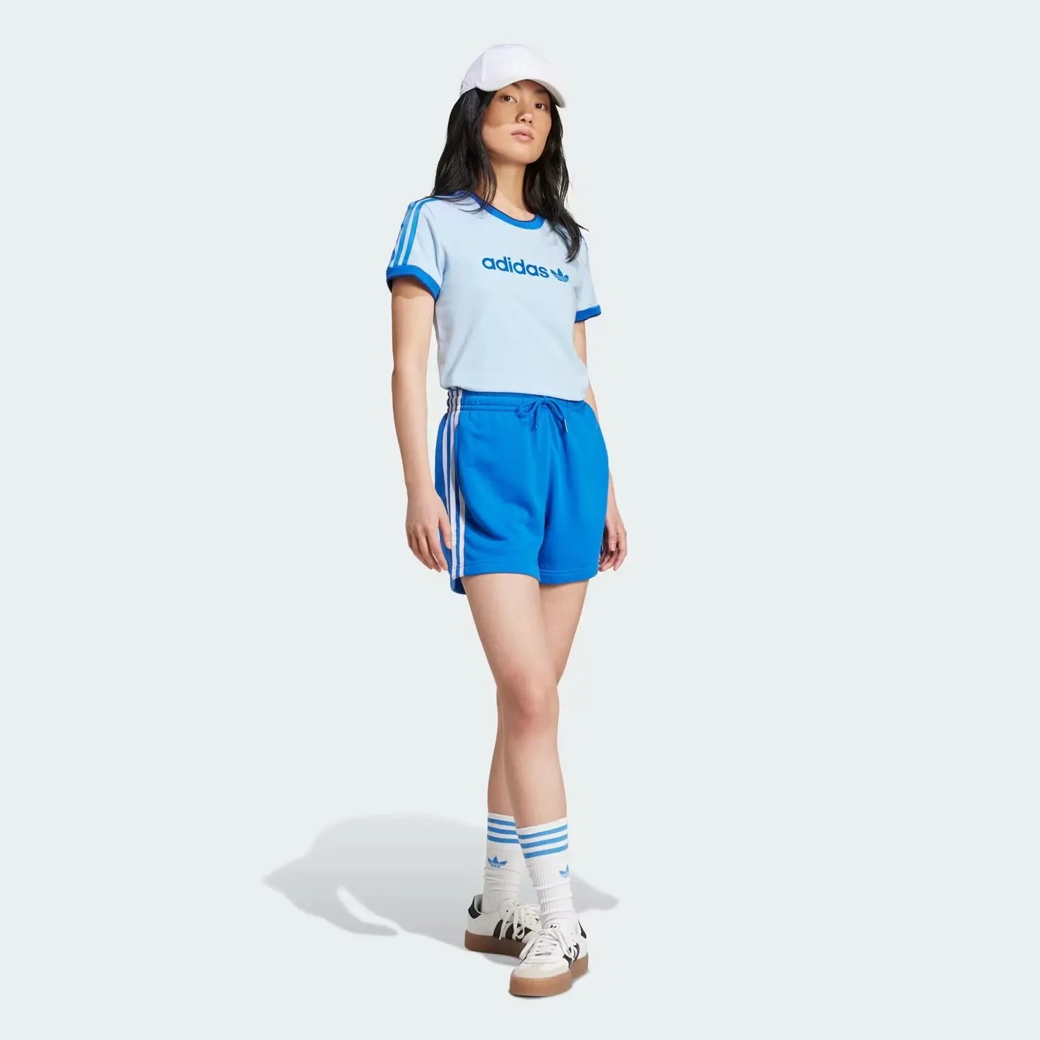 Футболка Adidas Originals Wmns Badge Slim, синий — фото 4