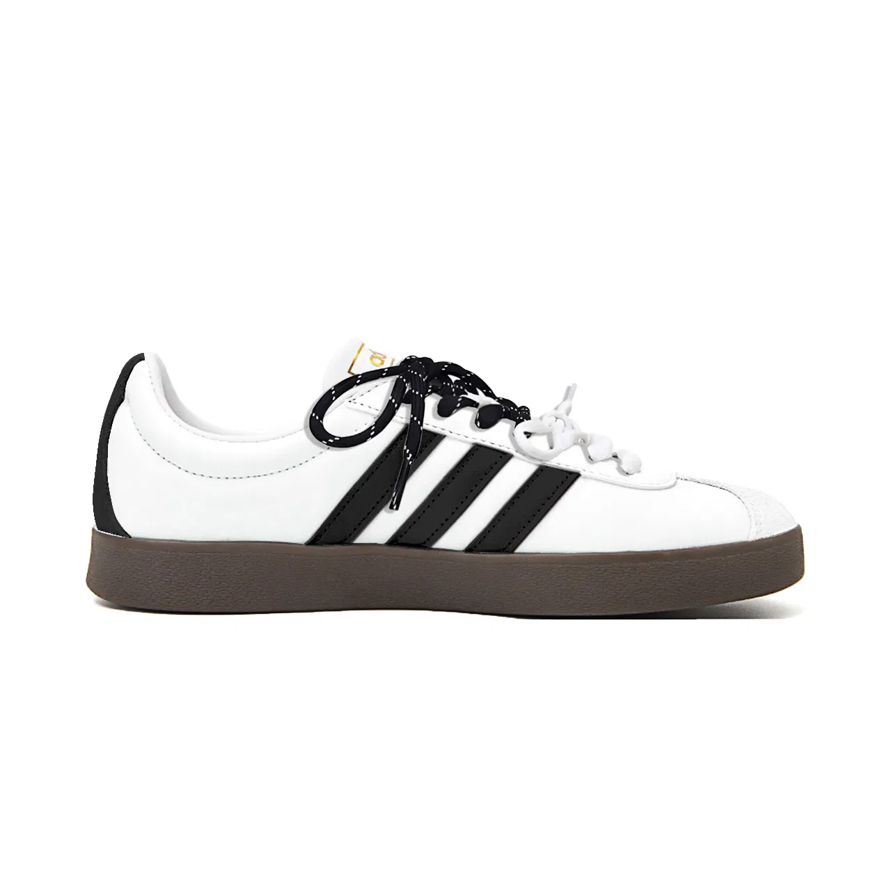 Детские кроссовки-скейтборды с ручной росписью Adidas, Black White — фото 3