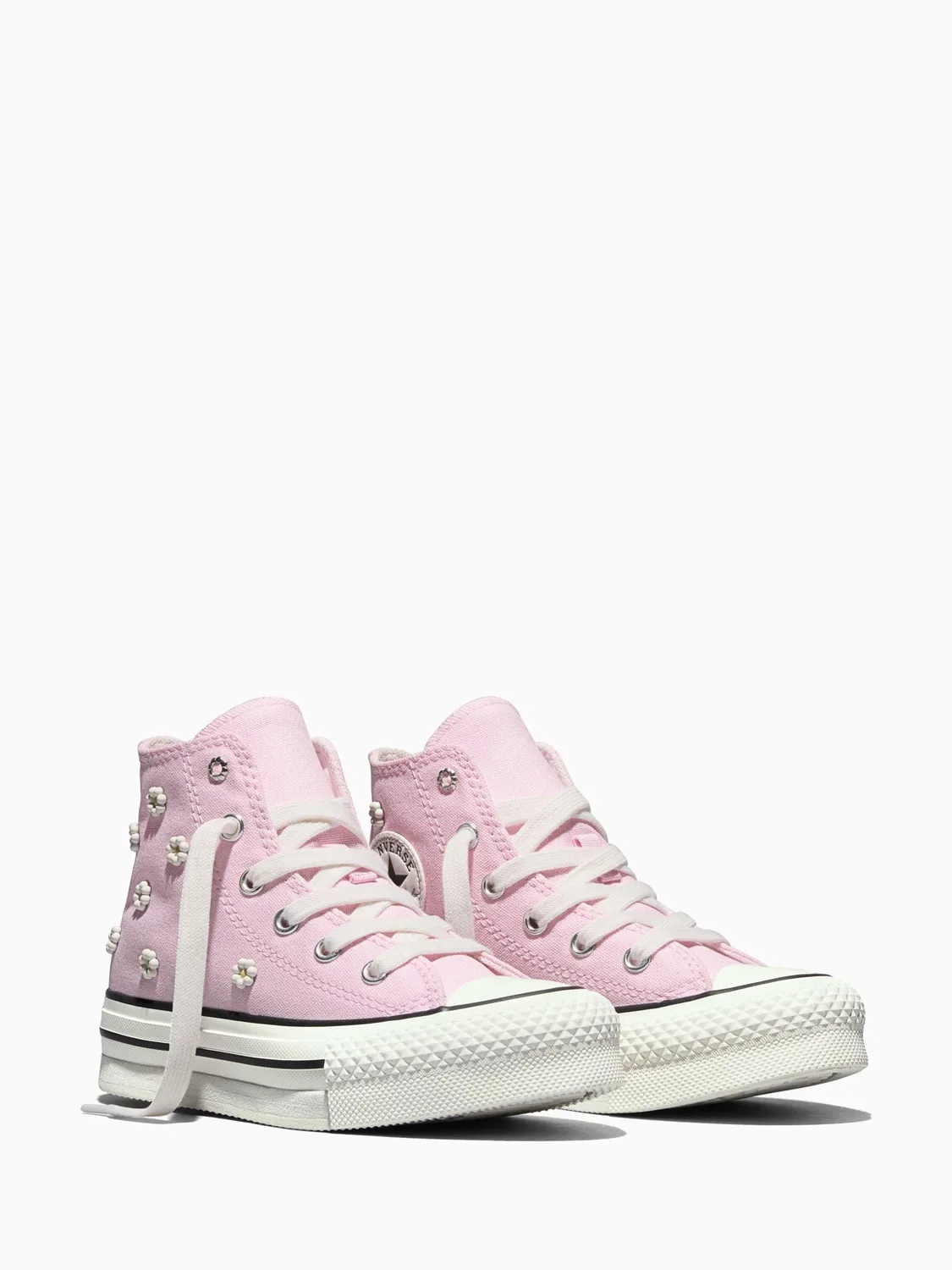 Кроссовки детские Converse Chuck Taylor EVA Lift Beads, розовый — фото 3