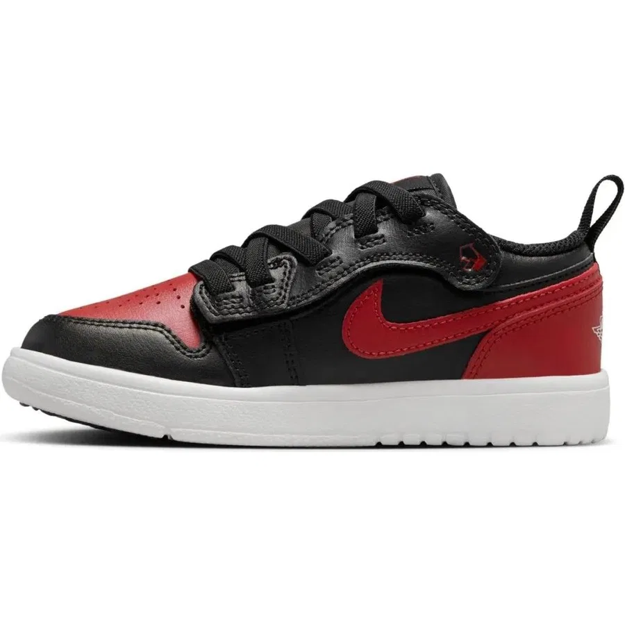 Кроссовки детские с эластичными шнурками Jordan 1 Low Alt PS Nike, Зелено-белый — фото 4