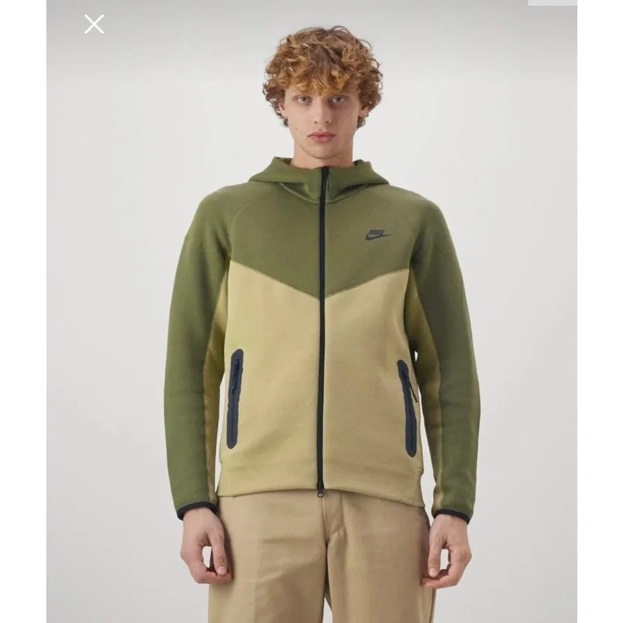 Худи Nike Sportswear Tech Fleece Windrunner Full-Zip, Хаки