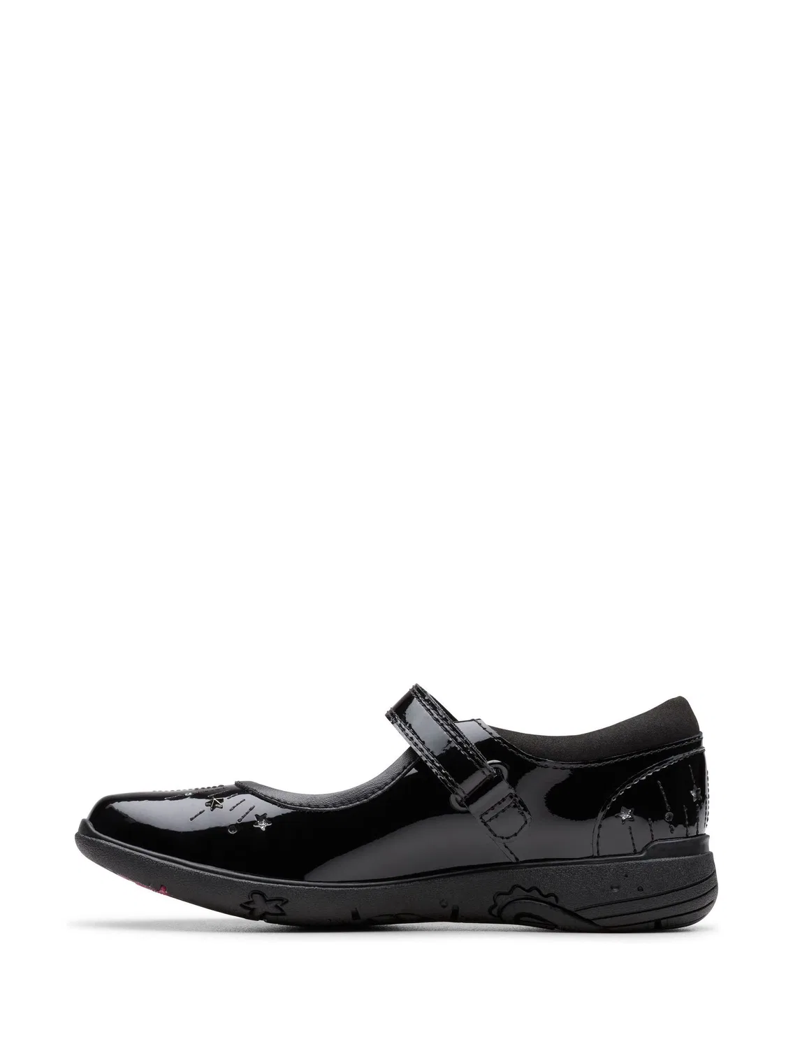 Туфли Mary Jane с узкой колодкой Clarks Relda Wish, черные — фото 2