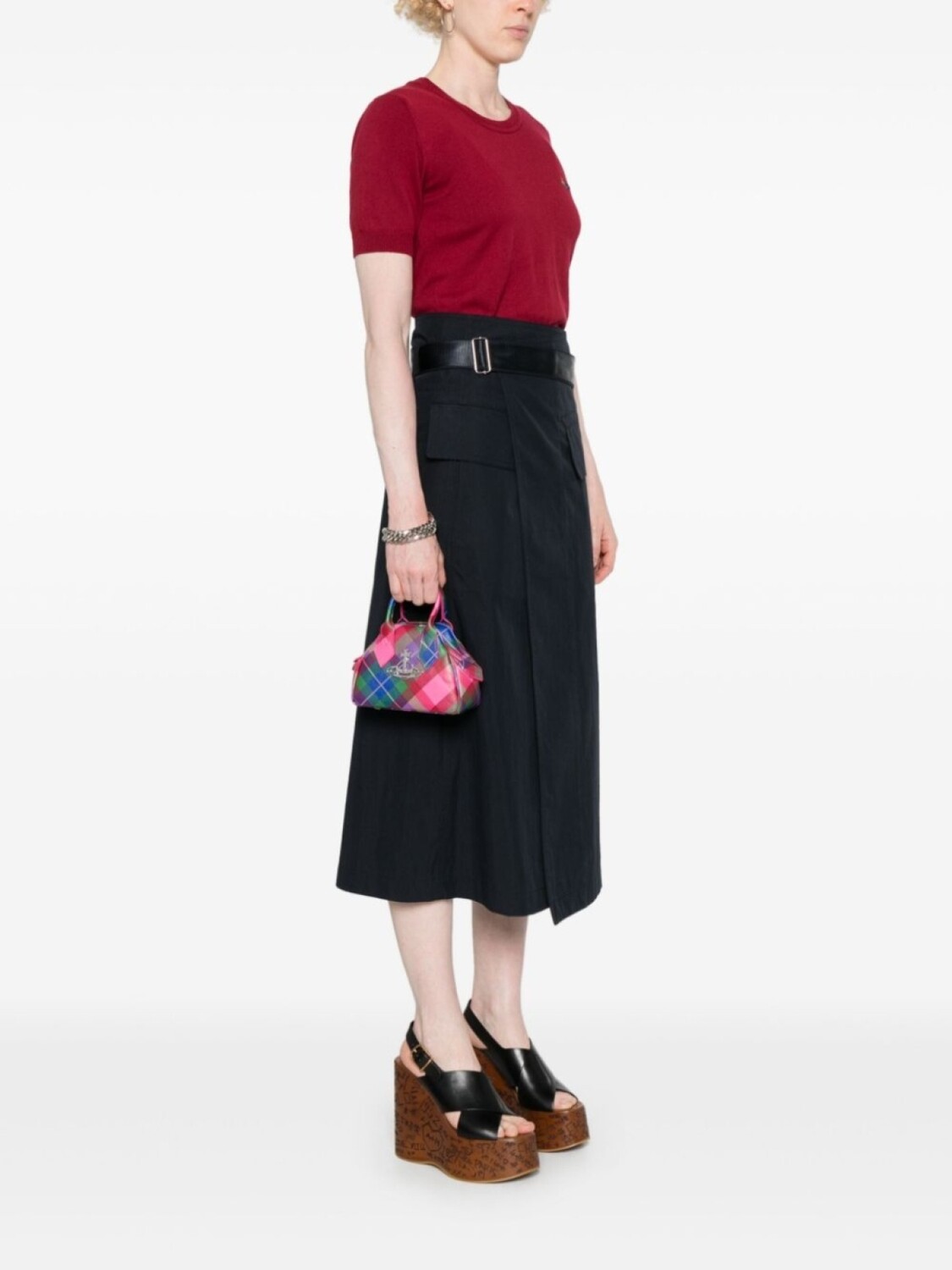 

Vivienne Westwood маленькая сумка-тоут Yasmine, розовый
