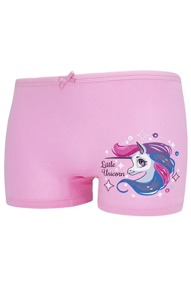 Детские трусы-боксеры для девочек с принтом Unicorn Printed Biyokids, Colored — фото 3