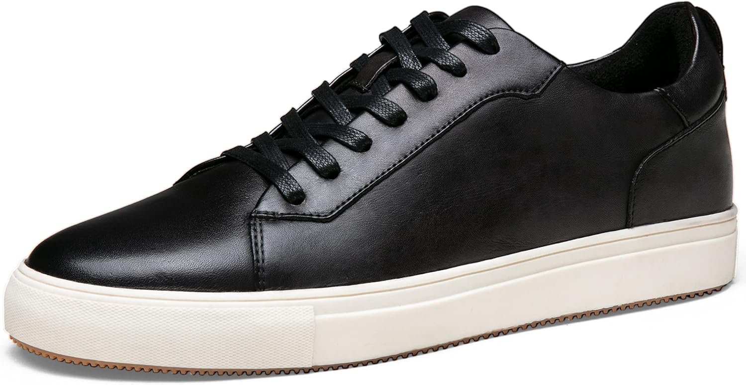 

Мужские модные кроссовки Jousen из полированной кожи, стильные ретро кроссовки для делового и повседневного образа, серый