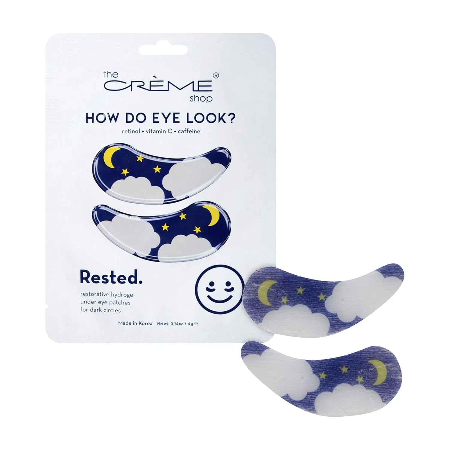Патчи для глаз How Do Eye Look? Rested, The Crème Shop, 3 шт, 500 мл — фото 2