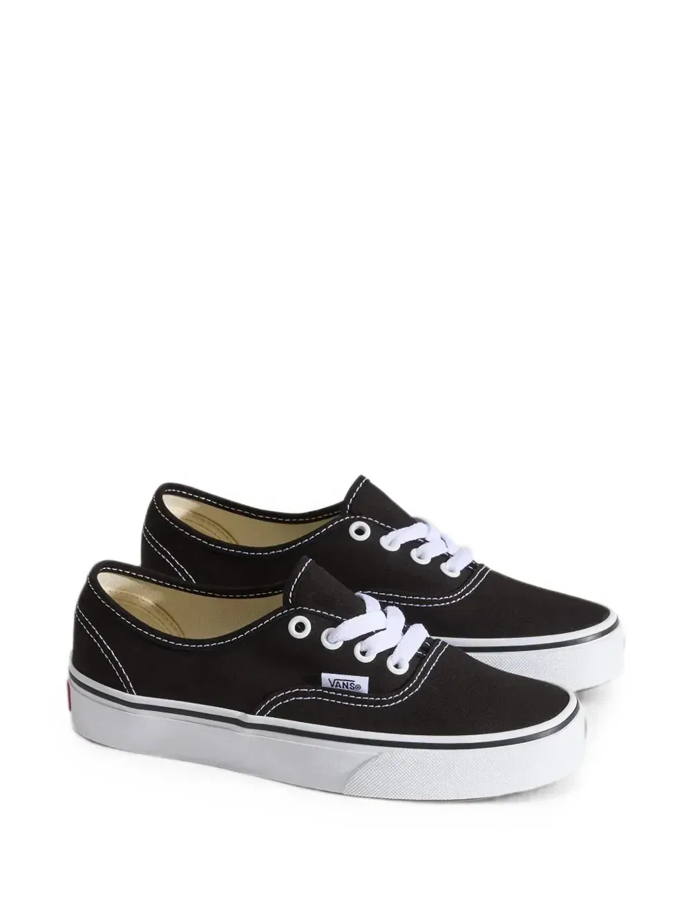 Низкие кеды Authentic Vans Kids, черный — фото 2