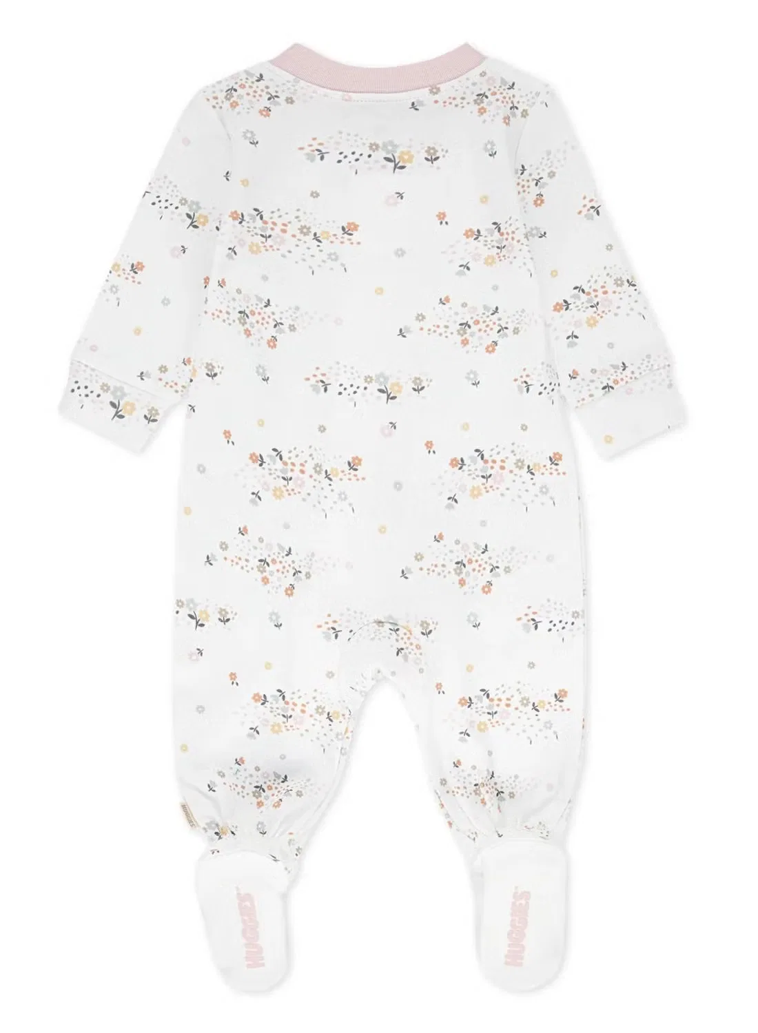 Комбинезон для сна с длинным рукавом Huggies, белый — фото 2
