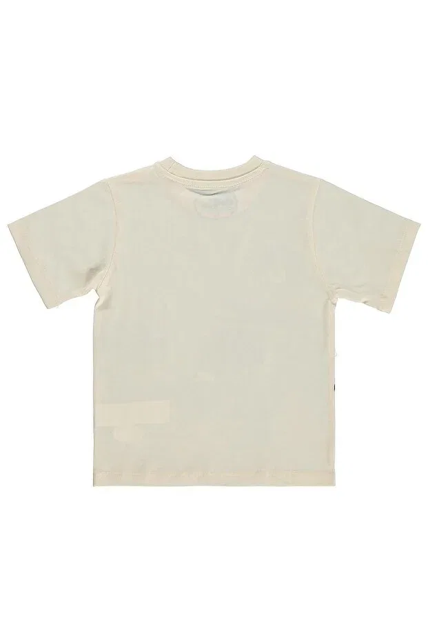 Детская футболка для мальчиков с принтом Safari animals printed t-shirt Civil Boys, Ecru — фото 3