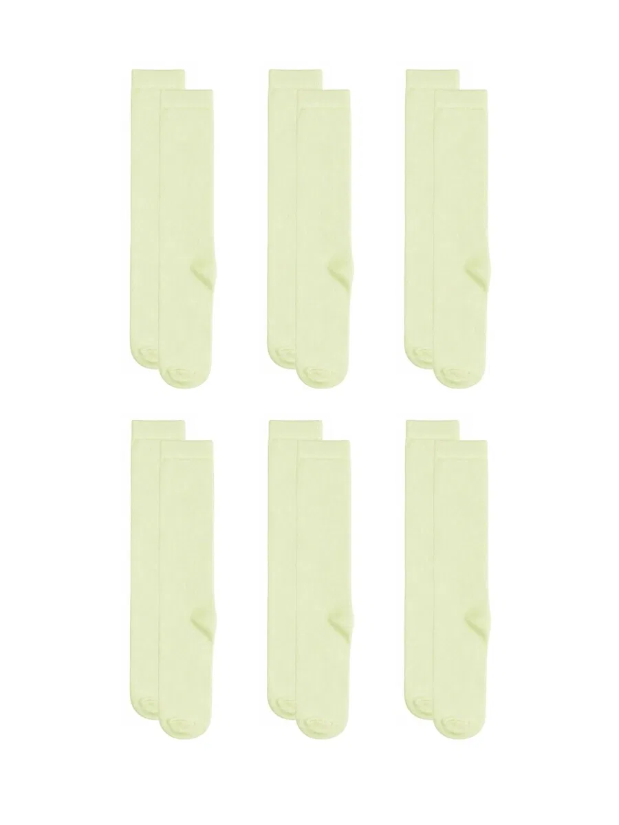 Носки Albero Natur 'Bio-Baumwoll-Kinderkniestrumpfe - 6er Pack' светло-желтого цвета