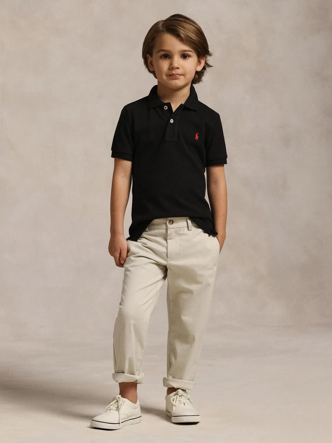 Поло из пике Polo Ralph Lauren, черный — фото 3