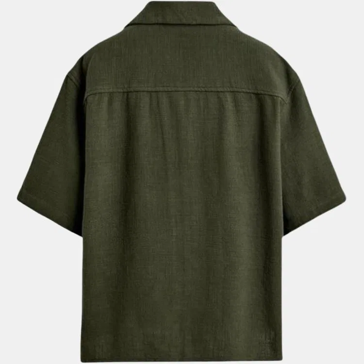 Мужская рубашка Khaki Moderate ZARA, Хаки — фото 3