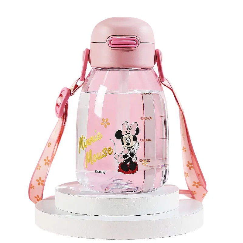 Детская кружка с трубочкой и ручками Hello Kitty Pink-Dual Drinking Modes, Disney, 1000 мл, Розовый — фото 3