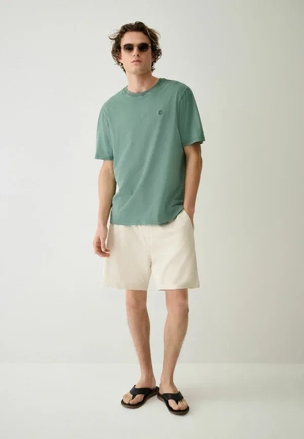 Футболка хлопковая Basic t-shirt Next, зеленый — фото 2