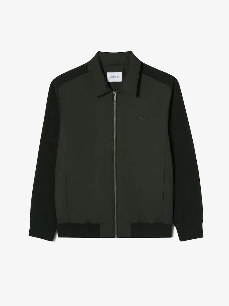 Куртка гибридная Lacoste легкая, полиэстер 100%, синий — фото 4