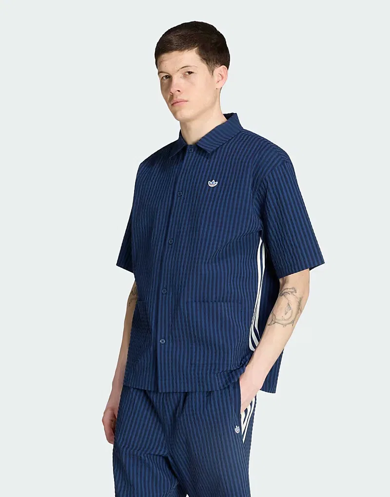 Футболка Adidas Originals Resort 2-в-1, темно-синий/темно-синий