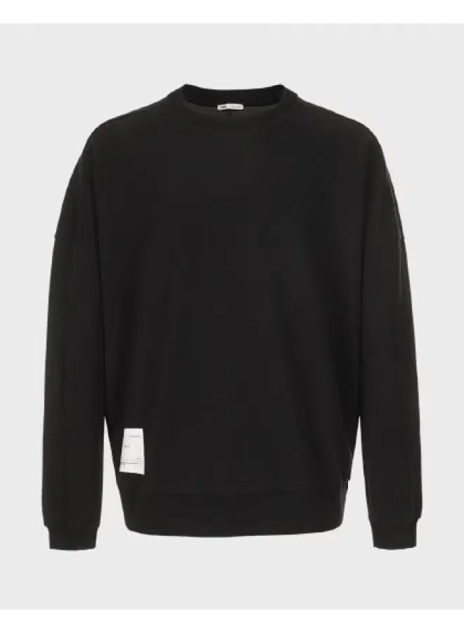 Худи с патч-принтом свободное Zara, черный