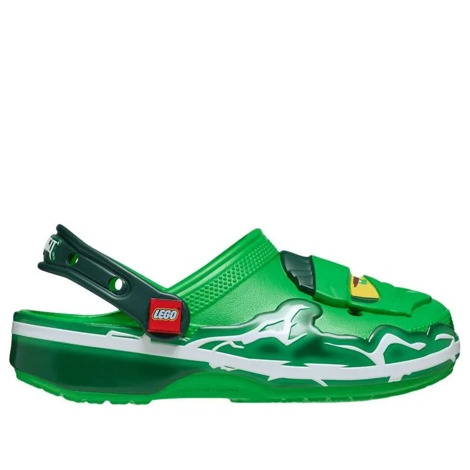Детские сандалии с резиновым верхом LEGO Classic Clog Ninjago 'Multi-Color' Crocs, разноцветный — фото 2