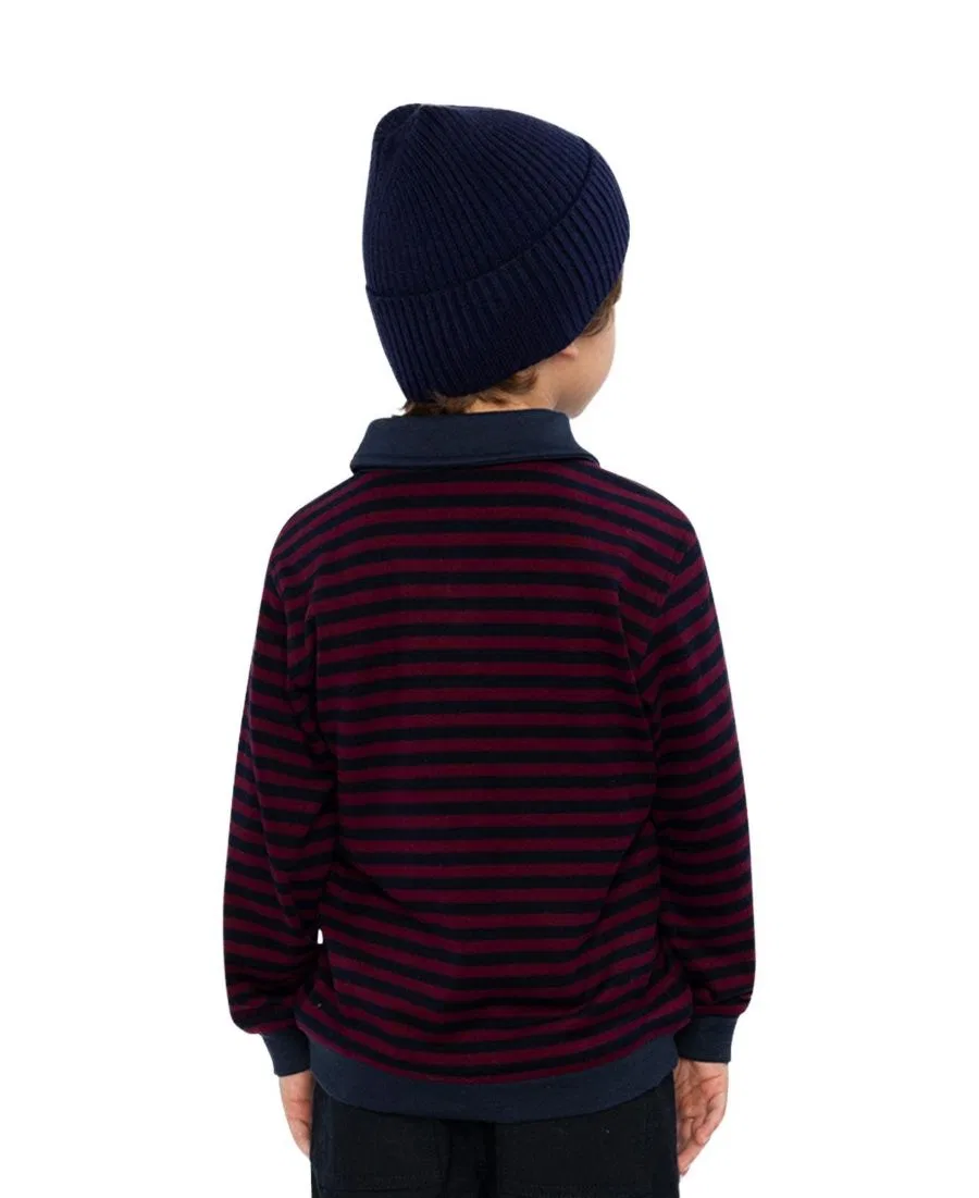 Футболка поло с принтом и улыбающимся карманом, Varsity League Deux par Deux, Red And Blue Stripes — фото 4
