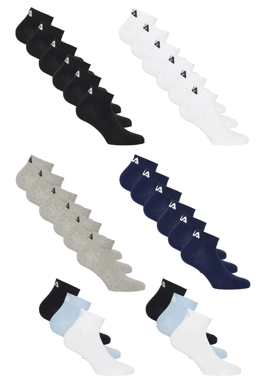 Детские носки с принтом Socken 30er-Pack Fila, Schwarz / Weiss