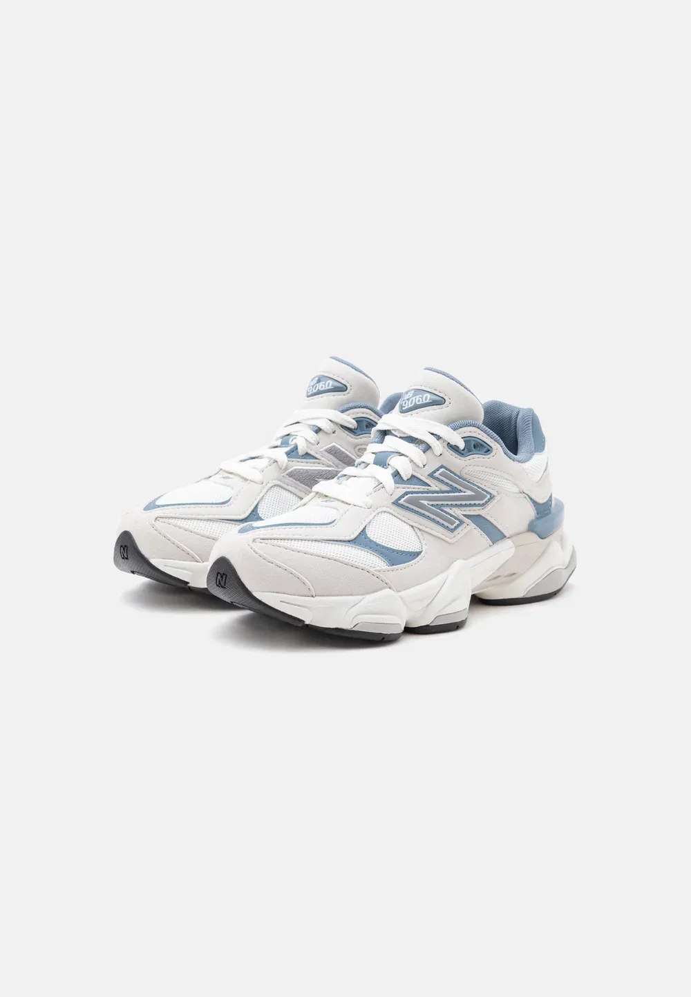 9060 унисекс - кроссовки New Balance, White/Blue — фото 2
