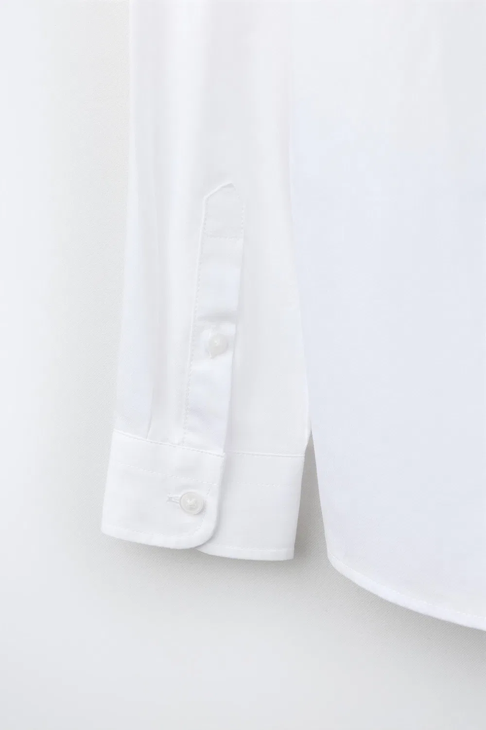 Простая рубашка для костюма ZARA, White — фото 4