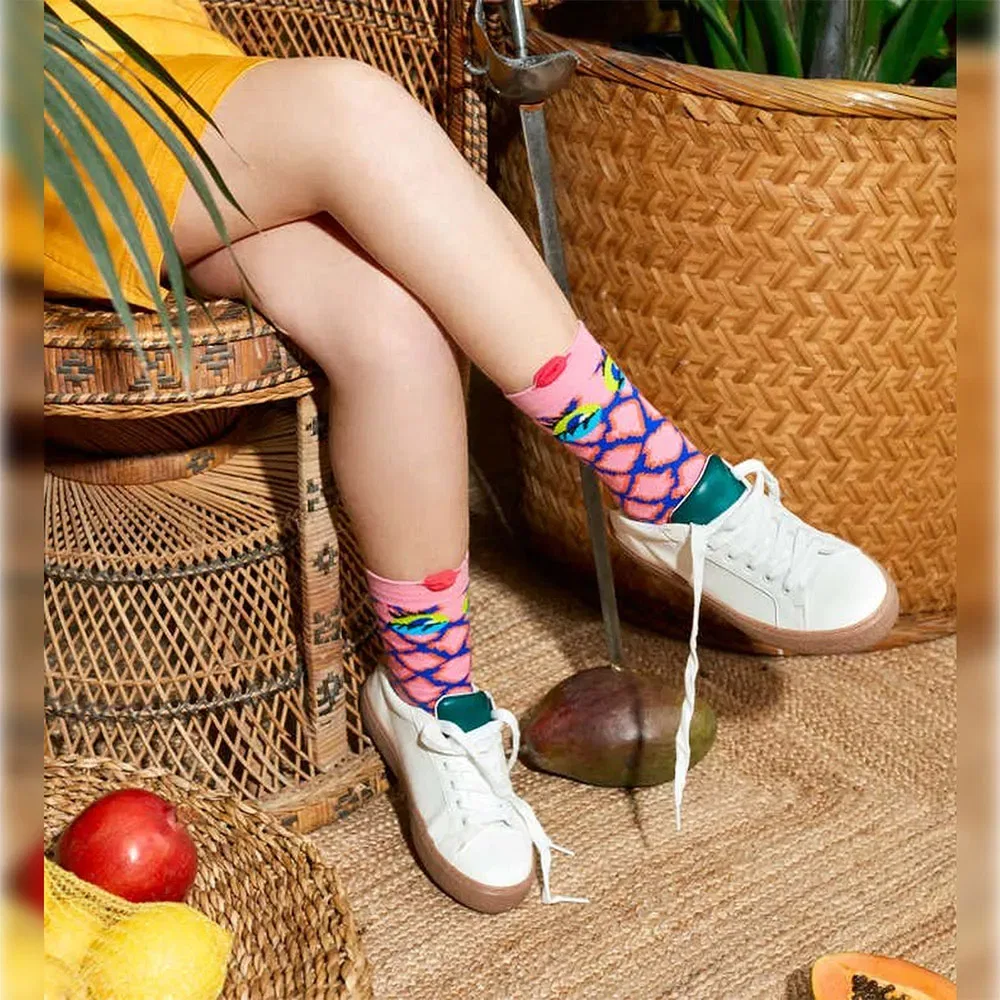 Носки гольф Snake Happy Socks, розовый — фото 3