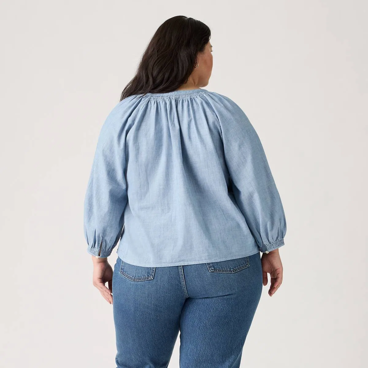 Блузка Reverie (большого размера) Levi's, Why Hello - Blue — фото 4