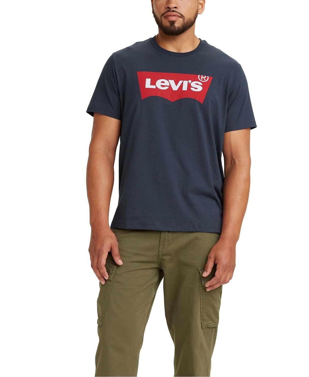 

Мужская футболка с коротким рукавом и логотипом batwing Levi's, мульти, Серый, Мужская футболка с коротким рукавом и логотипом batwing Levi's, мульти