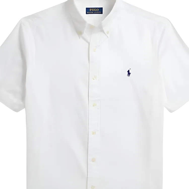 Рубашка классическая мужская Polo Ralph Lauren, White — фото 4