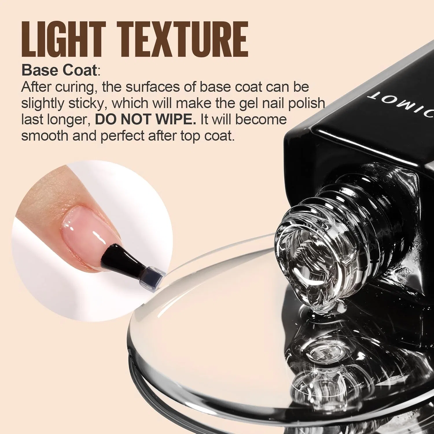 Базовое и топовое покрытие TOMICCA для гель-лака Tomicca, Semi-Permanent Base And Top Coat 2 X 15 Ml — фото 3