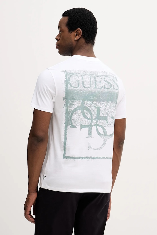 

Футболка PAINTERS из хлопка Guess, белый