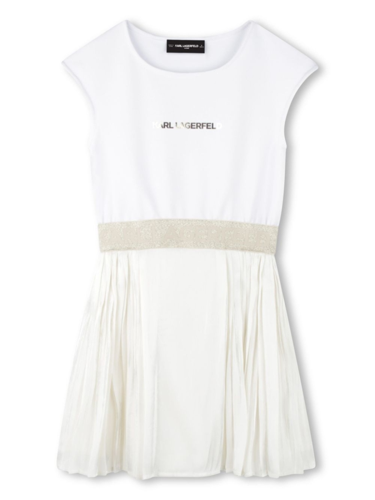 

Karl Lagerfeld Kids платье с логотипом, белый
