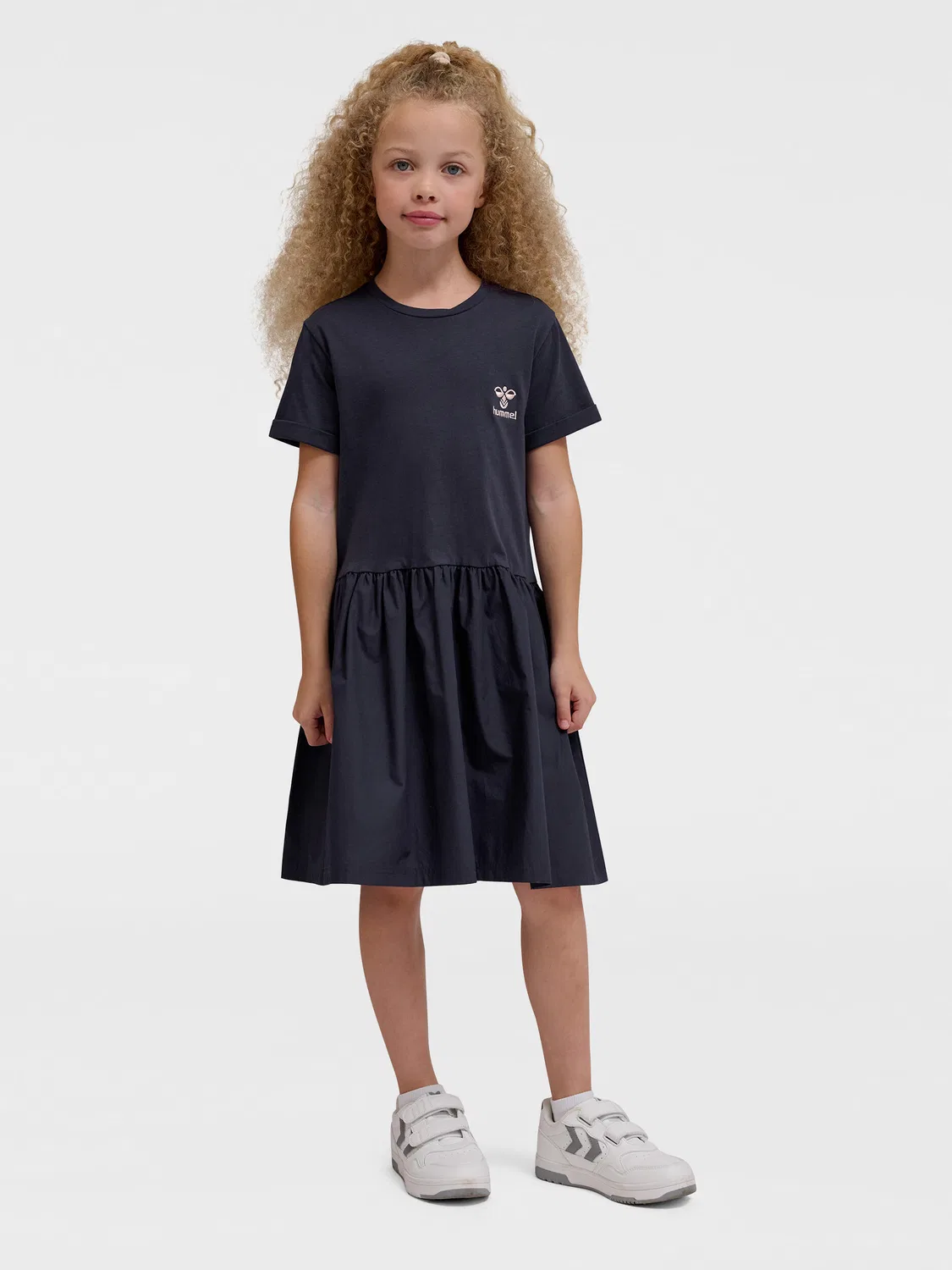 Детское платье с коротким рукавом Hmlmaria Hummel, Dunkelblau