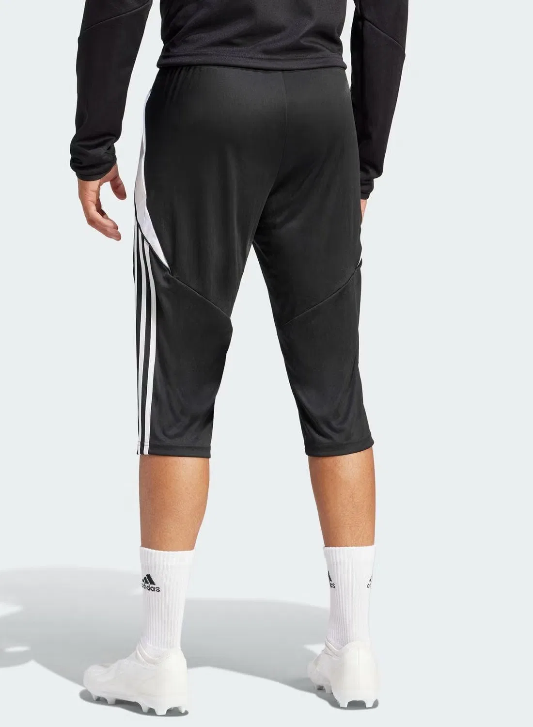 Брюки для футбола с длиной 3/4 Tiro 24 Adidas, черный — фото 2