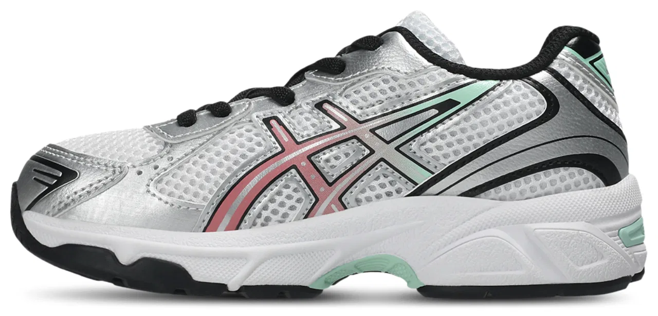 Кеды для мальчиков GEL-1130 ASICS, цвет Green/White/Red — фото 2