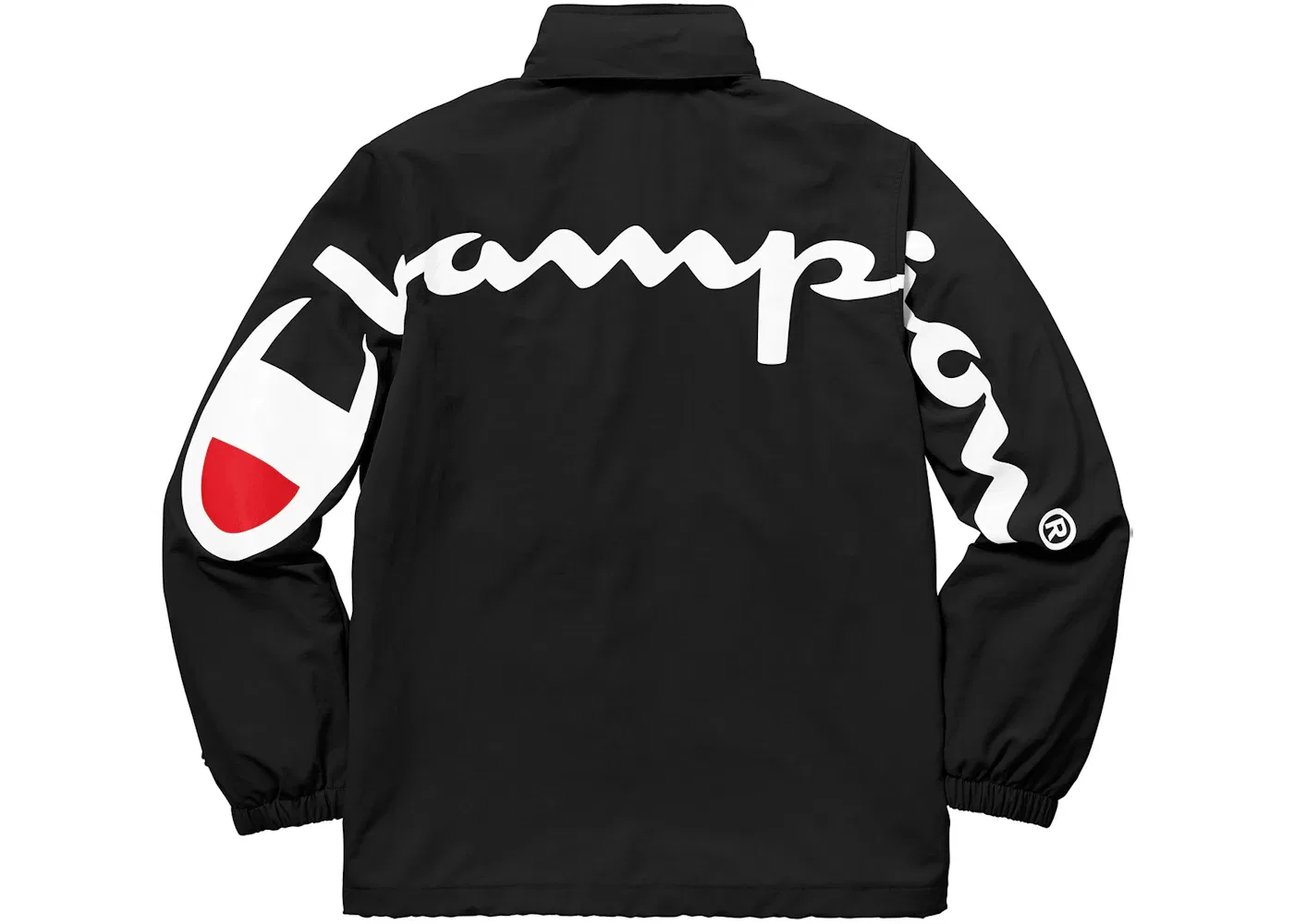 Мужская куртка с полной застежкой-молнией Supreme Champion Track Jacket Black, Черный — фото 3