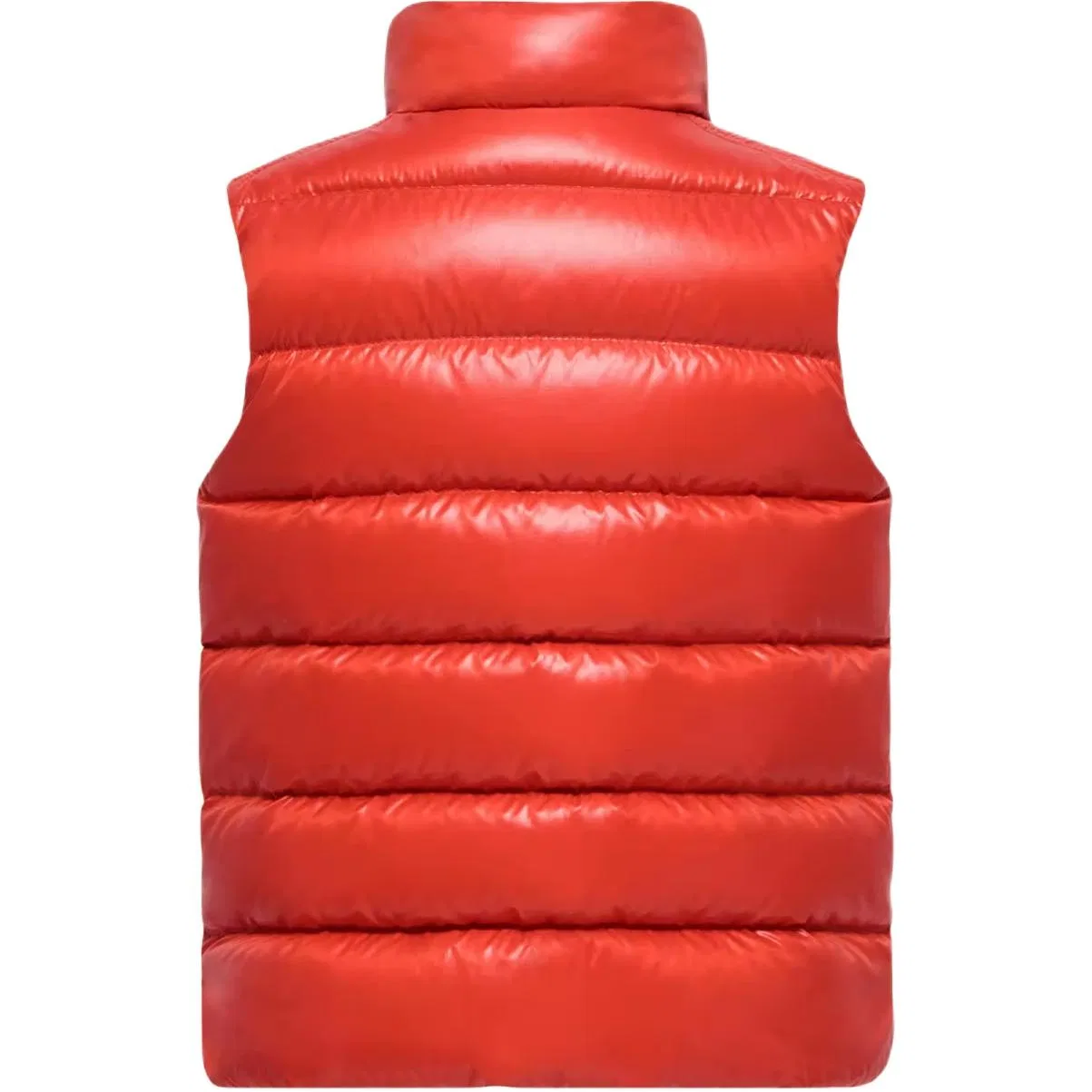 Детская жилетка пуховая с воротником-стойкой Moncler, Red — фото 3