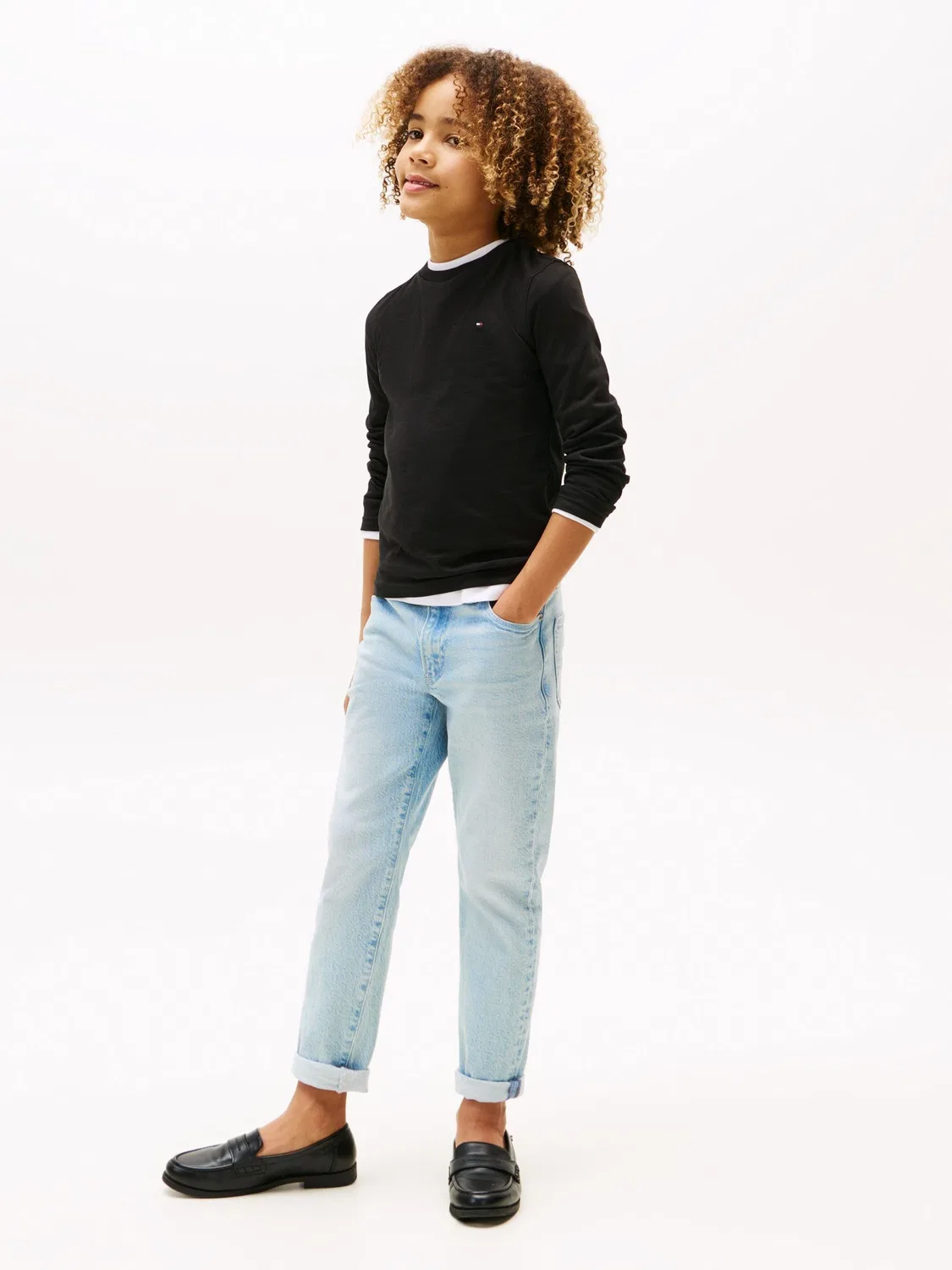 Футболка с длинным рукавом Tommy Hilfiger Core, черный — фото 3