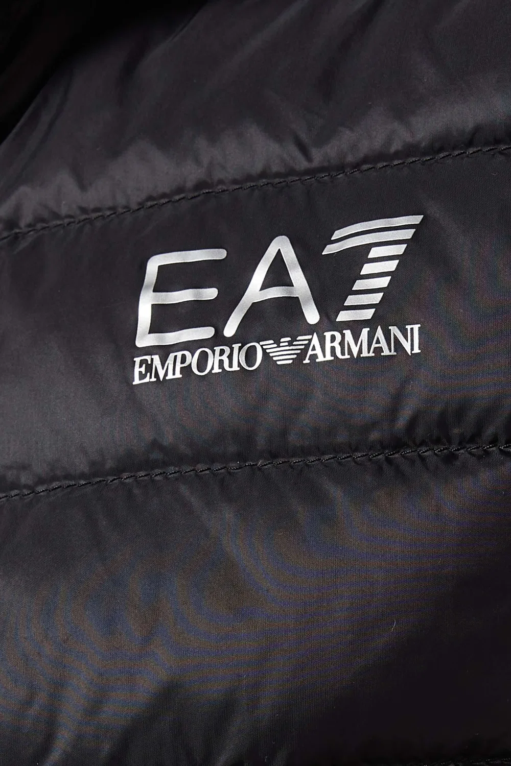 Жилет стеганый на пуху из нейлона Emporio Armani, черный — фото 4