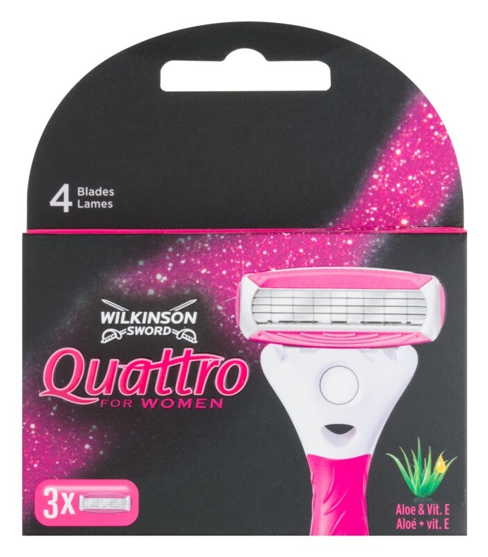 

Запасные лезвия Wilkinson Sword Quattro for Women Aloe & Vit. E