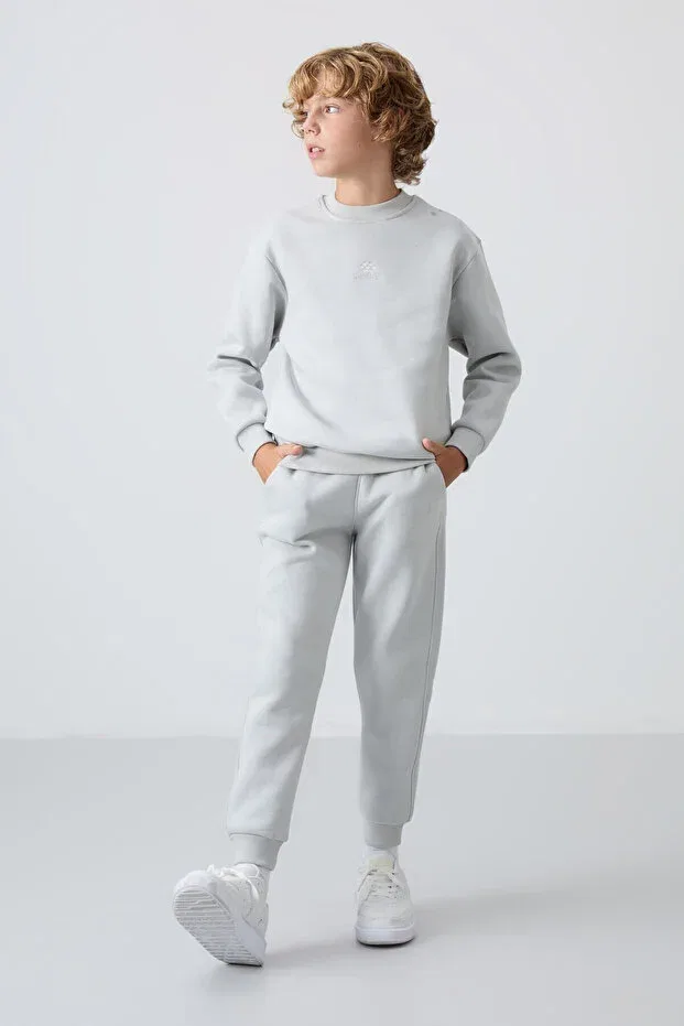 Детский спортивный костюм для мальчиков хлопковый Tommy Life, Stone/Stone