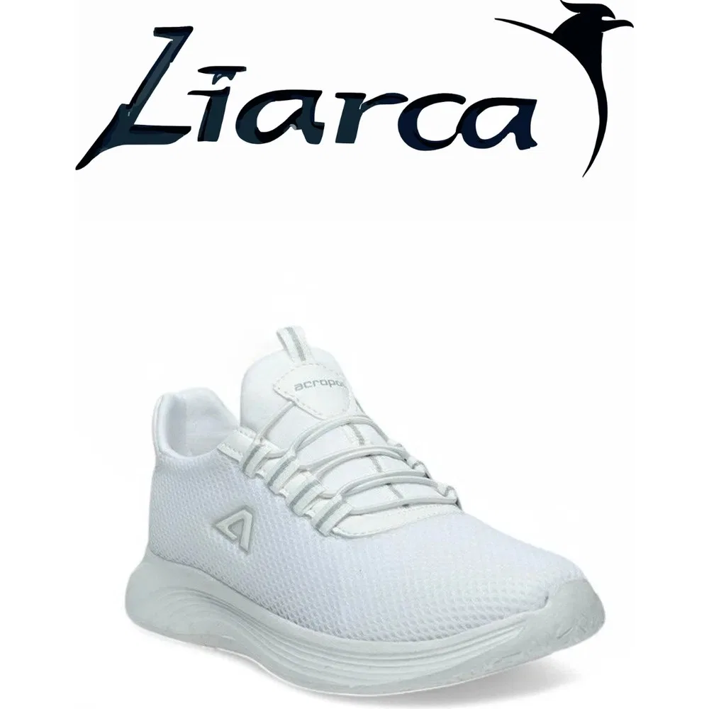 Детские кроссовки без шнуровки дышащие Velora Air, White Silver Liarca — фото 2